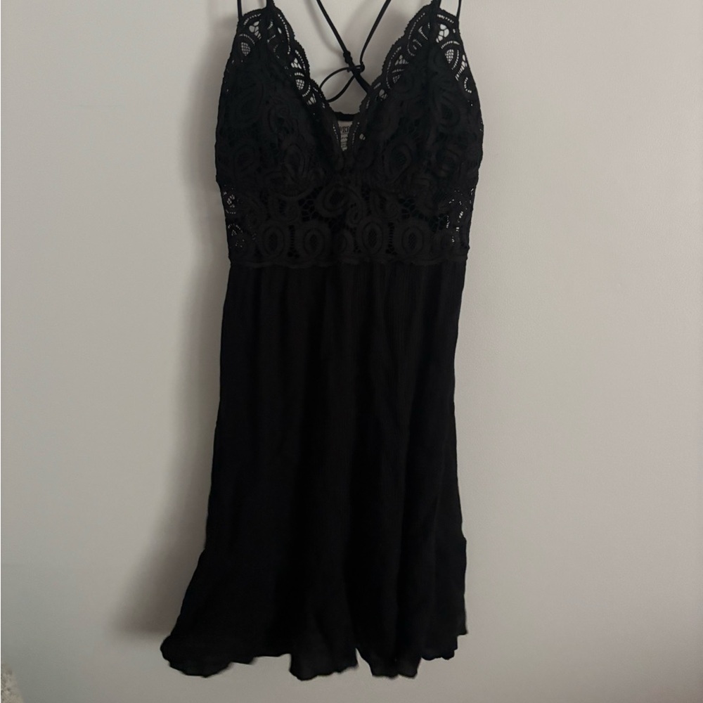 PINK Victoria's Secret Black Lace dress